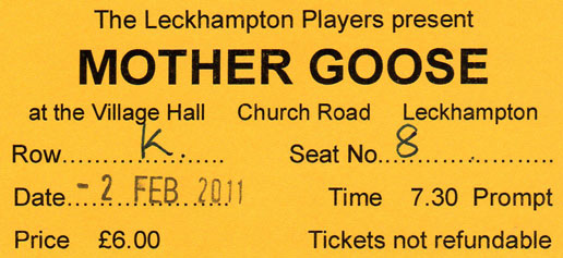 Mother Goose Ticket